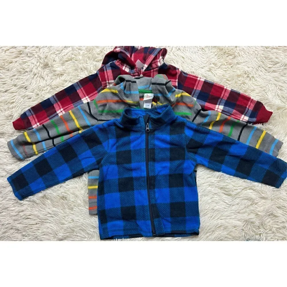 4 piece Boys Size 2T/24 month toddler sweaters and jacket bundle by Carters & Ci